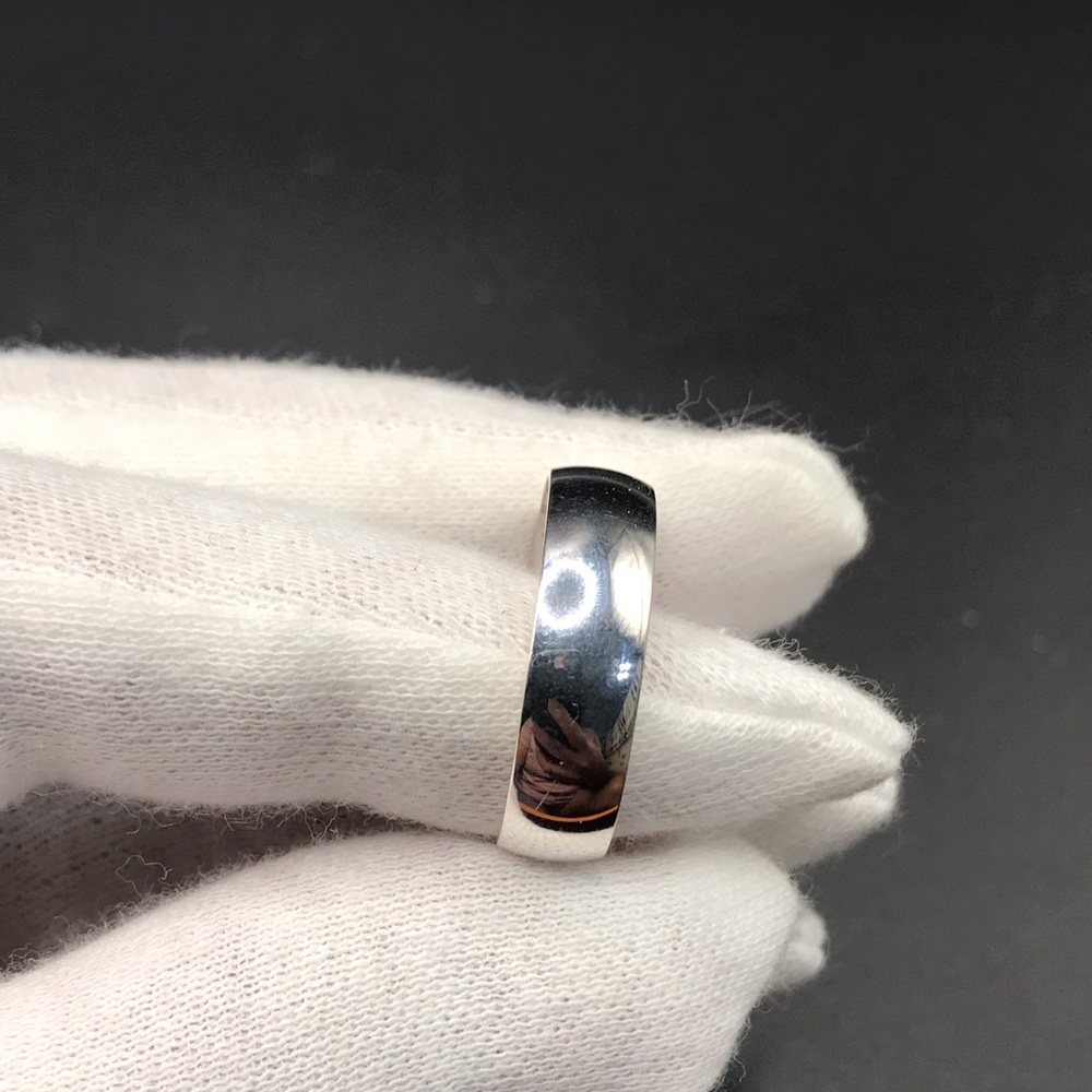 925 Sterling Silver wedding Band Ring size 10 - Picture 5 of 13